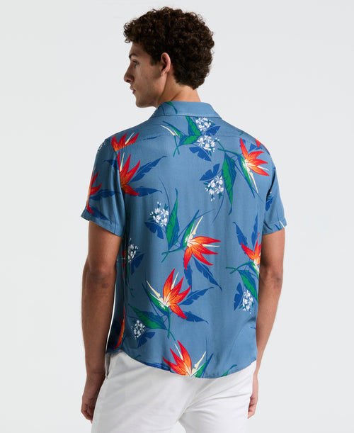 All-Over Floral Leaf Shirt